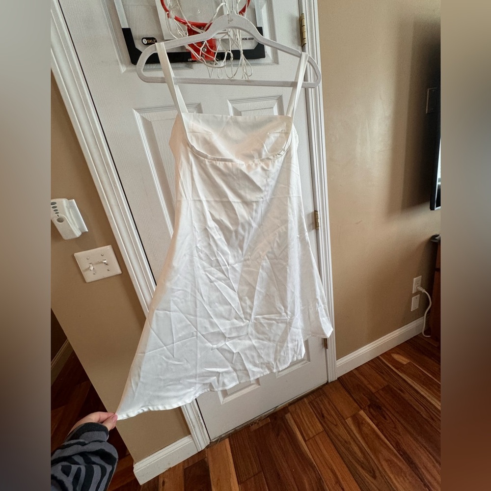 White graduation dress